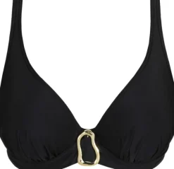 Uvita padded plunge bikini top