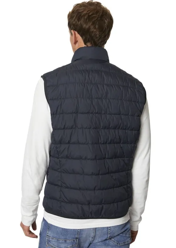 Vest, sdnd, stand-up collar, zip po