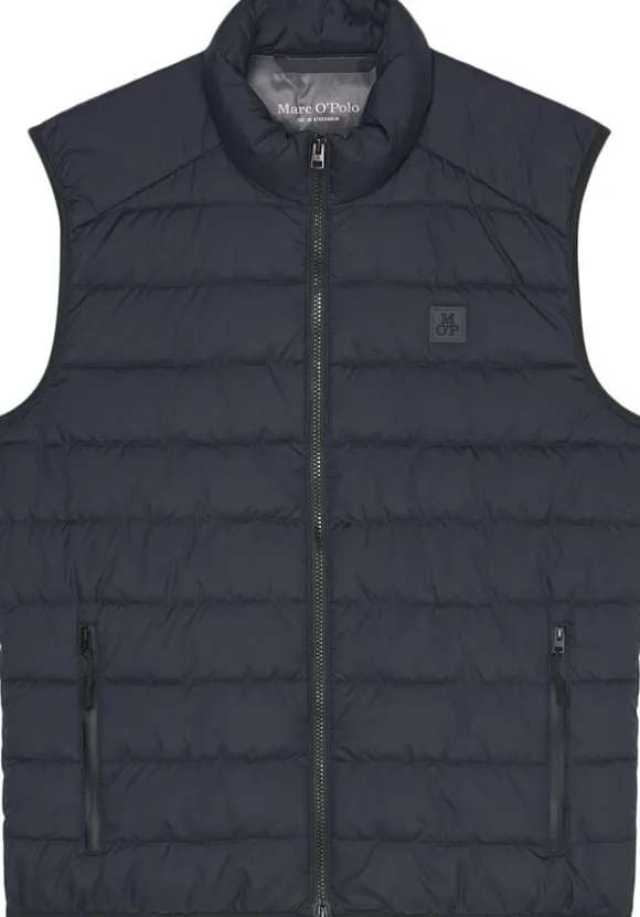 Vest, sdnd, stand-up collar, zip po