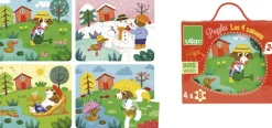 Vilac - Puslespil 4x6 brk - De 4 årstider