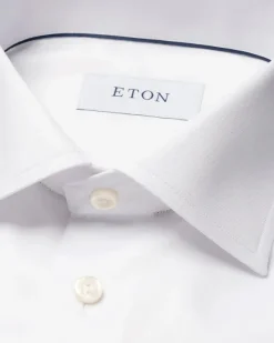 White Signature Twill Shirt - Contemporary Fit
