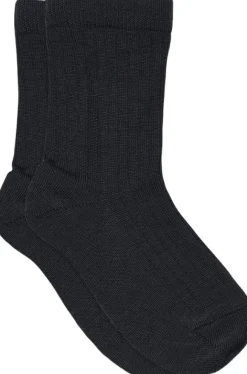 Wool rib socks
