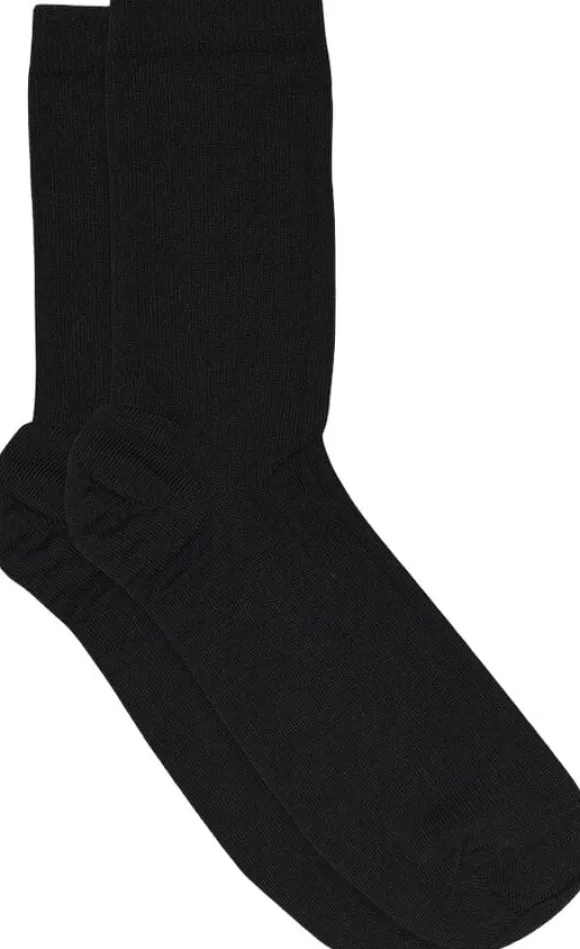 Wool rib socks
