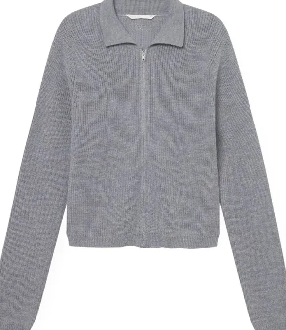 Wool Zip Cardigan Keep Me