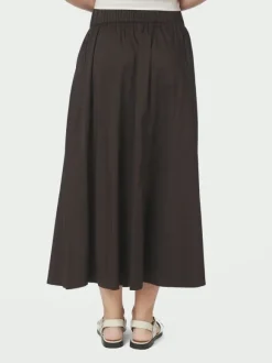 Yara Long Poplin Skirt