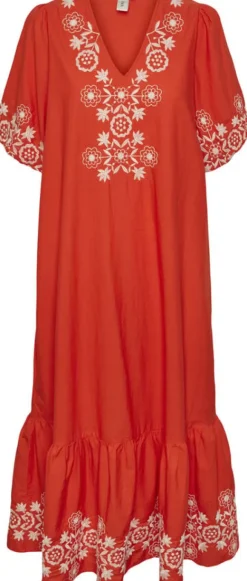 YASFIESTA 2/4 EMBROIDERY DRESS S. -