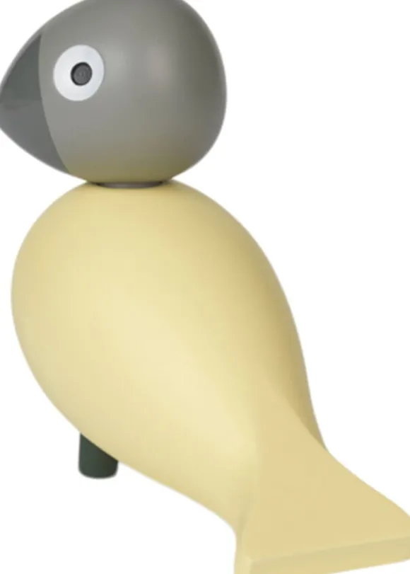 Year Bird Bella 2025 H12. 5 cm creme/grå